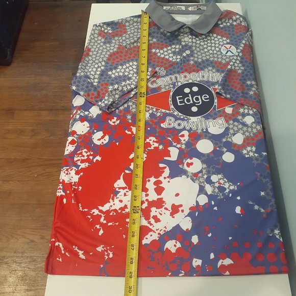 Bowlifi Men's XL Customized Bowling Button Polo - Picture 12 of 13